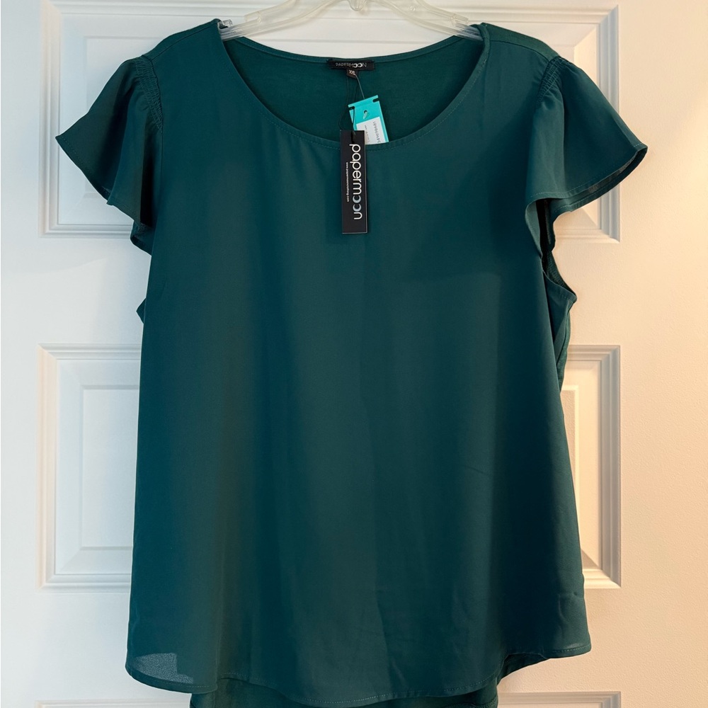 Papermoon Women's Teal Blouse